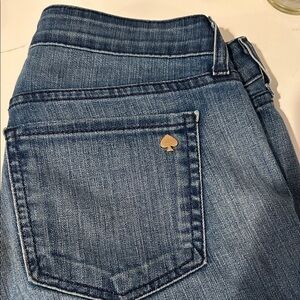 Kate Spade High Rise Denim Jeans with Gold Accents